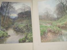 Sutton Palmer, (20th century), after, a pair of prints, woodlands, 61 x 43cm, mounted, 78 x 59cm