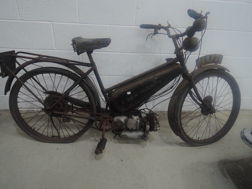 A New Hudson Autocycle, HG8771with Villiers two stroke engine. A...