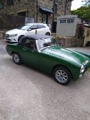 An MG Midget first registered in May 1971 1275 cc petrol Reg UCA684J, the car has been owned by