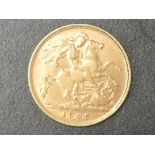 A Edward VII 1905 Gold Half Sovereign, Royal Mint