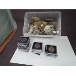 A large collection of GB and World Coins including modern GB £5, £2, 50p and Crowns including