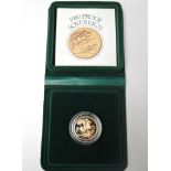A Royal Mint 1980 Proof Gold Sovereign with box & certificate