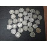 Thirty One GB Silver Half Crowns, Queen Victoria to George VI 1889-1944 including 1902, 1906,