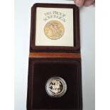 A Royal Mint 1981 Proof Gold Sovereign with box & certificate