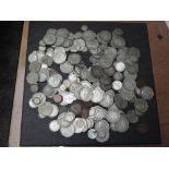 A collection of GB and World Silver Coins, Victoria to George VI, Threepence up to Half Crowns, Edw