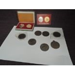 A set of Commemorative Silver Medallions, 1953 Chinese Painting Gallery, a Austria M.Theresia S.F