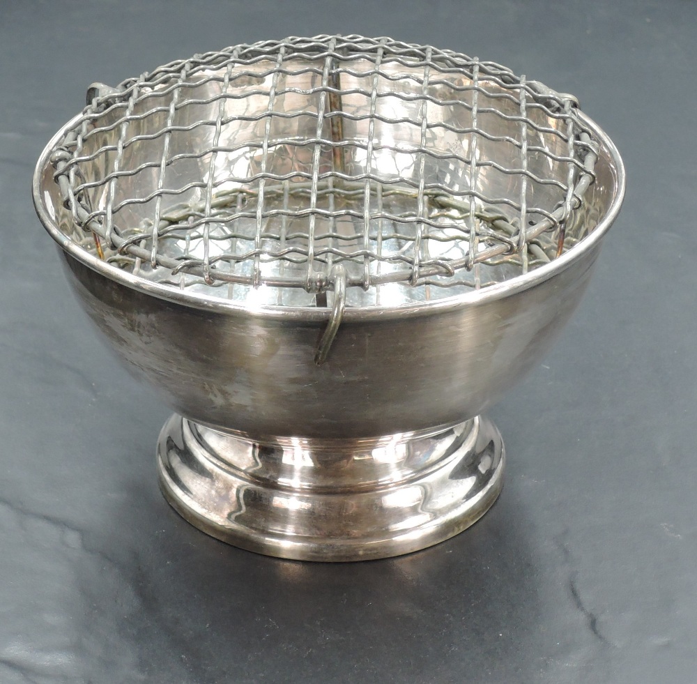 An Elizabeth II silver rose bowl, of circular form with rolled rim and engraved presentation - Image 4 of 4