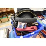 A selection of ladies hats and textiles