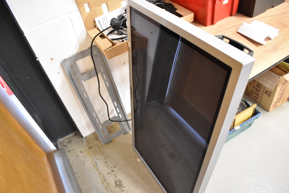 A plasma television set with accessories