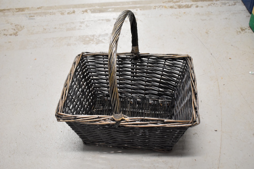 Two modern wicker baskets