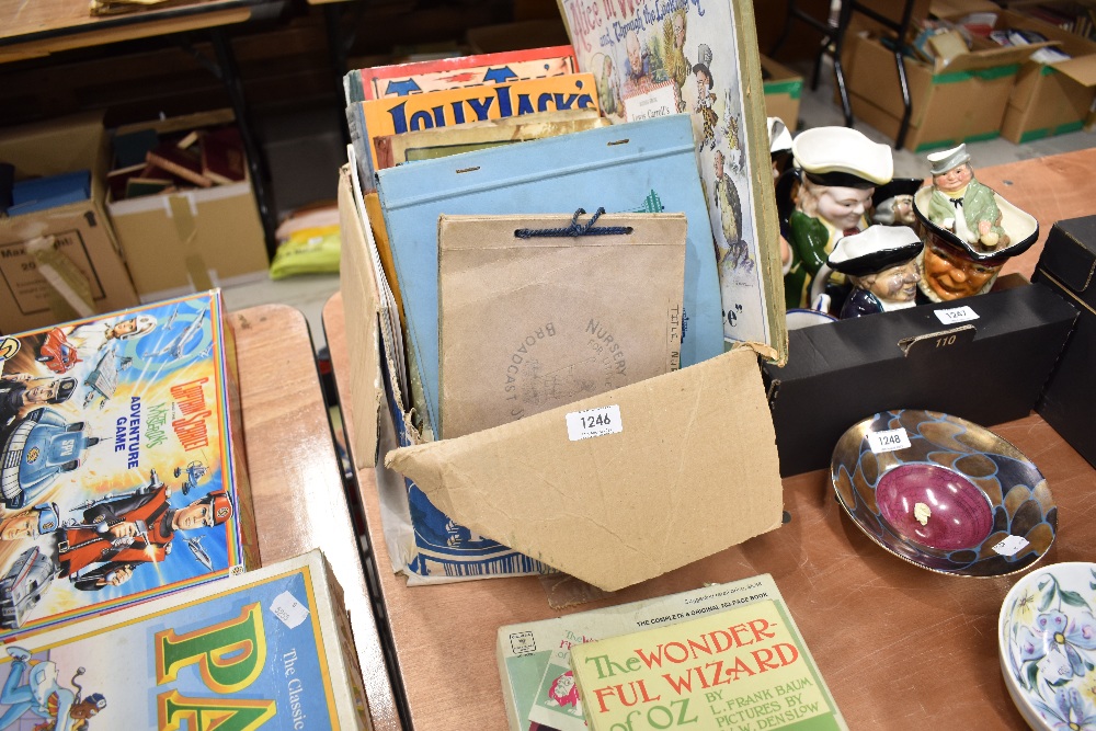 A selection of childrens books and records