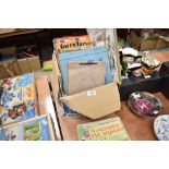 A selection of childrens books and records