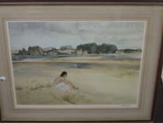 William Russell Flint, (1880-1969), after, a print, Anne Marie by the Loire, signed and attributed