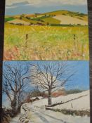 Carl Longmate, ( contemporary), two oil paintings, Mellor Walk, signed and dated 2010, and