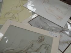 Gordon Grundy, (contemporary), four sketches, life studies, signed, inc Angela Sleeping, 37 x
