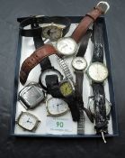 A selection of wrist watches including Mortima automatic, Seiko, Sekonda etc
