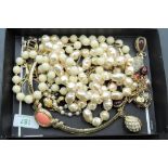 A selection of 1980's style costume jewellery, most marked Joan Rivers, including collarette,