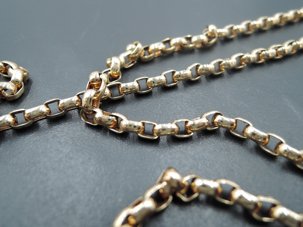 A 9ct gold belcher chain, approx 28' & 14.3g - Image 2 of 2