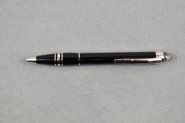 A Montblanc ballpoint pen. The Soulmaker for 100 Years Diamond edition. This black resin with