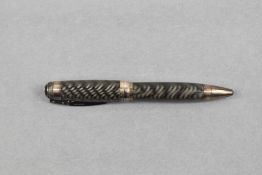 A Montblanc Rollerball pen. The Alfred Hitchcock Limited Edition with sterling silver fittings is