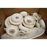A part dinner service by Wedgwood in the Conway pattern