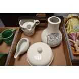 A selection of medicinal ceramics including Inhaler