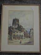 Maud Raphael Jones, (19th/20th century), a pair of watercolours, townscapes, signed and