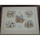 Hayley, (20th century), after, a Ltd Ed print, Racing at Cartmel, signed bottom right, and num 92/