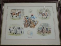 Hayley, (20th century), after, a Ltd Ed print, Racing at Cartmel, signed bottom right, and num 92/