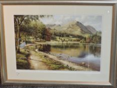 Paul Haley, (20th century), after, a print, Grasmere and Helm Crag, signed bottom right, 38 x