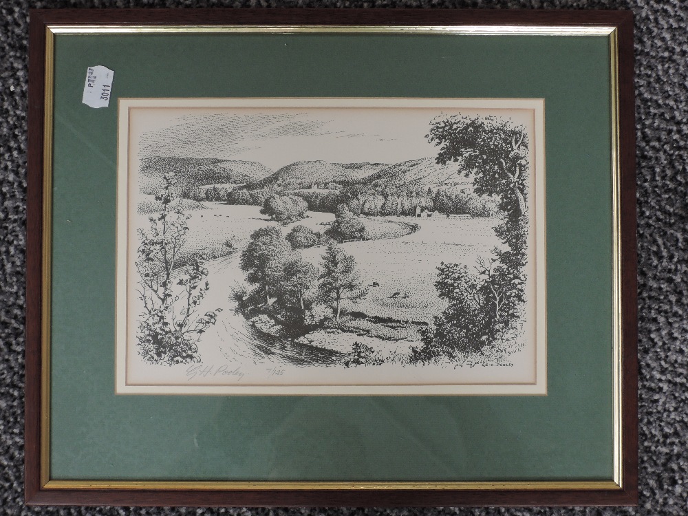Geoffrey H Pooley, (1908-2006), after, a Ltd Ed print, Ruskin's View Kirkby Lonsdale, signed and num