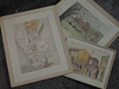 J Howarth, (20th century), three watercolours, Garstang scenes, inc Thomas Ward before