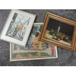 (20th century), Two prints, inc after, Charles, Paris, indistinctly signed, 30 x 20cm, framed and