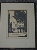 Geo F Reiss (19th/20th century), after, a print, The Old Fleece Inn Kendal, 28 x 20cm, mounted