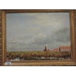 Rie, (20th century), oil painting on board, windmill, indistinctly signed, and dated (19)84, 29 x