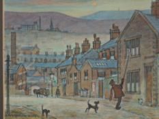 Lloyd George Higgins, (1912-1980), a watercolour, Northern street scene, signed, 20 x 28cm,