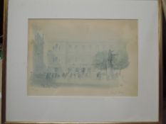 Hugh Casson, (1910-1999), after, a print, Burlington House, signed and num 152/500, 23 x 33cm,