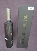 A bottle of Octomore 5 Year Old Islay Single Malt Whisky, Edition /2_140, 7828/1500 bottles,