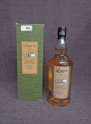 A bottle of Longrow 14 Year Old Campbeltown Single Malt Scotch Whisky, heavily peated single malt,