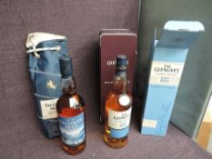 Two bottles of Single Malt Whisky, The Glenlivet Founders Reserve 40% vol 70cl in card box and