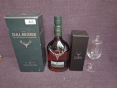 A bottle of The Dalmore 15 Year Old Highland Single Malt Scotch Whisky.matured in American White Oak