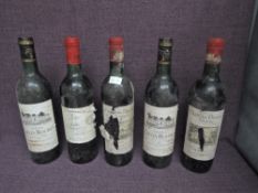 Two bottles of Chateau Lafon-Rochet Saint-Estephe 1981 Grand Cru Classe, 75cl no strength stated,