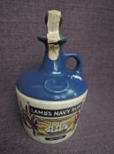 A Ceramic Flagon of Lambs Navy Rum celebrating HMS Victory, 750ml, 40% vol