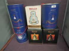 Six Bells Wade Decanters, 1988 Birth of Princess Beatrice 75cl x2, 1990 90th Birthday of Queen