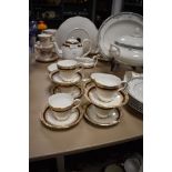 A quantity of mid century Salisbury comprising of coffee cups and saucers, coffee pot, milk and