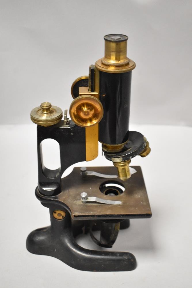 An early 20th century Bausch and Lomb microscope with case. - Image 2 of 4