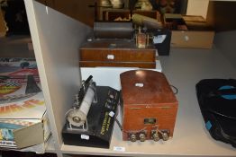 A vintage galvanometer, an induction coil and similar device.