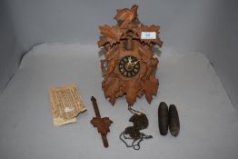A traditional vintage Cuckoo clock.