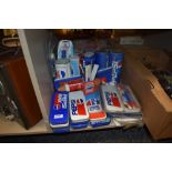 An assortment of retro Pepsi collectables to include pencil cases and tins, ruler sets and more.