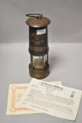 A 20th century E Thomas and Williams safety lamp for Shell Tankers 1982
